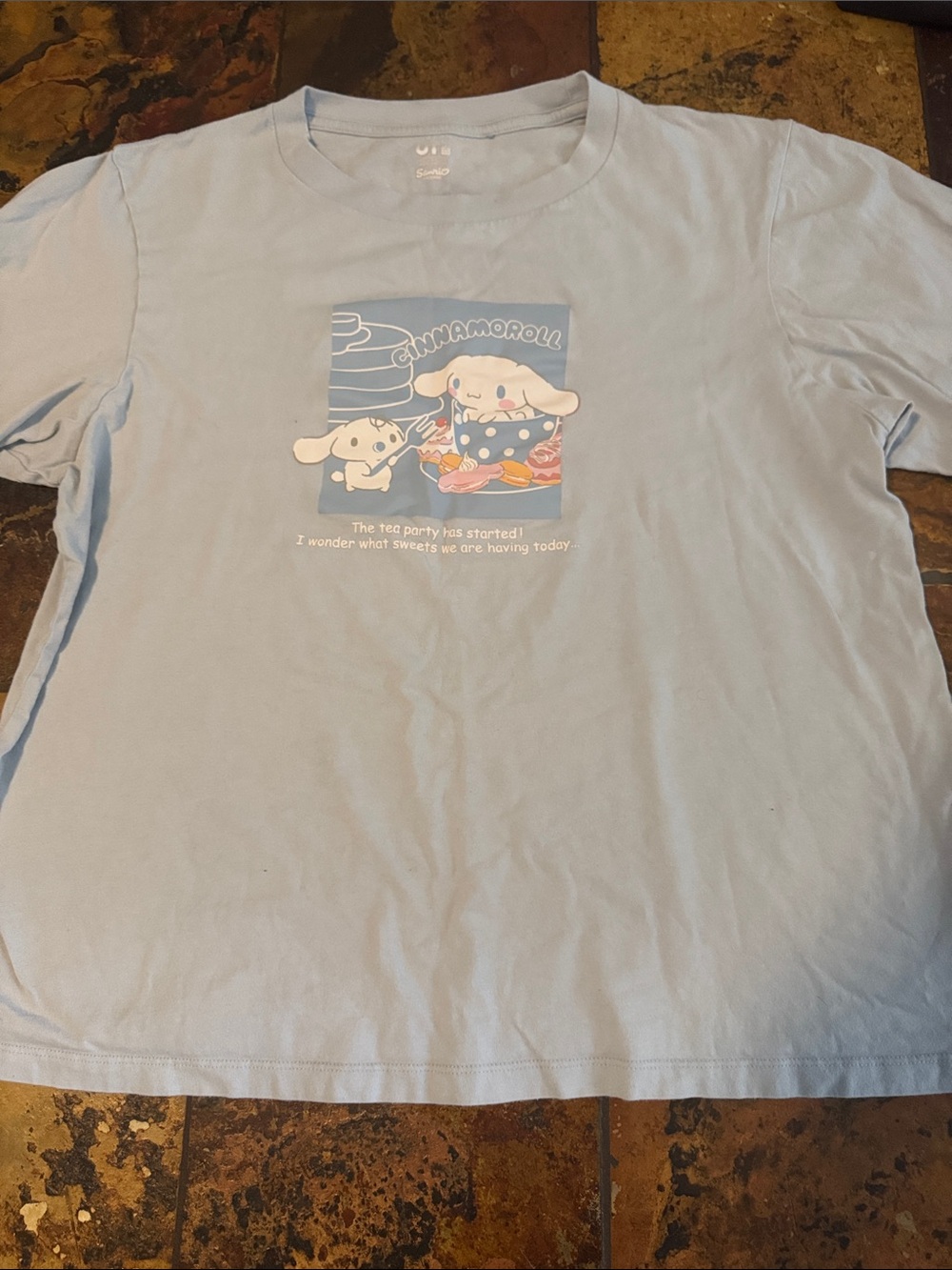 Sanrio Cinnamoroll Light Blue Graphic Tee (1094)